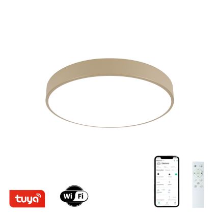 Brilagi - LED Dimbar Taklampa POOL SMART LED/48W/230V Ø 40 cm Wi-Fi Tuya beige + fjärrkontroll