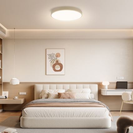 Brilagi - LED Dimbar taklampa POOL SMART LED/60W/230V 3000-6000K 50 cm Wi-Fi Tuya beige + fjärrkontroll