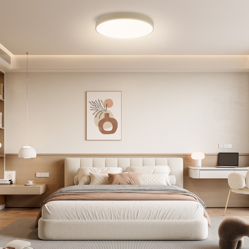 Brilagi - LED Dimbar taklampa POOL SMART LED/60W/230V 3000-6000K 50 cm Wi-Fi Tuya beige + fjärrkontroll