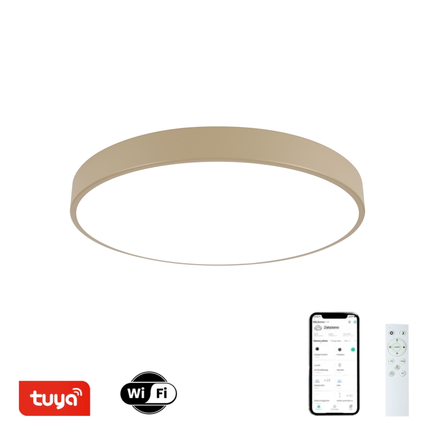 Brilagi - LED Dimbar taklampa POOL SMART LED/60W/230V 3000-6000K 50 cm Wi-Fi Tuya beige + fjärrkontroll