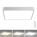 Brilagi - LED dimbar taklampa POOL SQUARE LED/36W/230V 3000-6000K 40x40 cm vit + fjärrkontroll