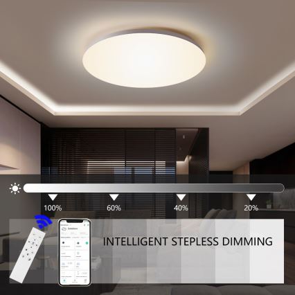 Brilagi - LED Dimbar taklampa SMART LED/24W/230V 2700-6500K Wi-Fi Tuya + fjärrkontroll