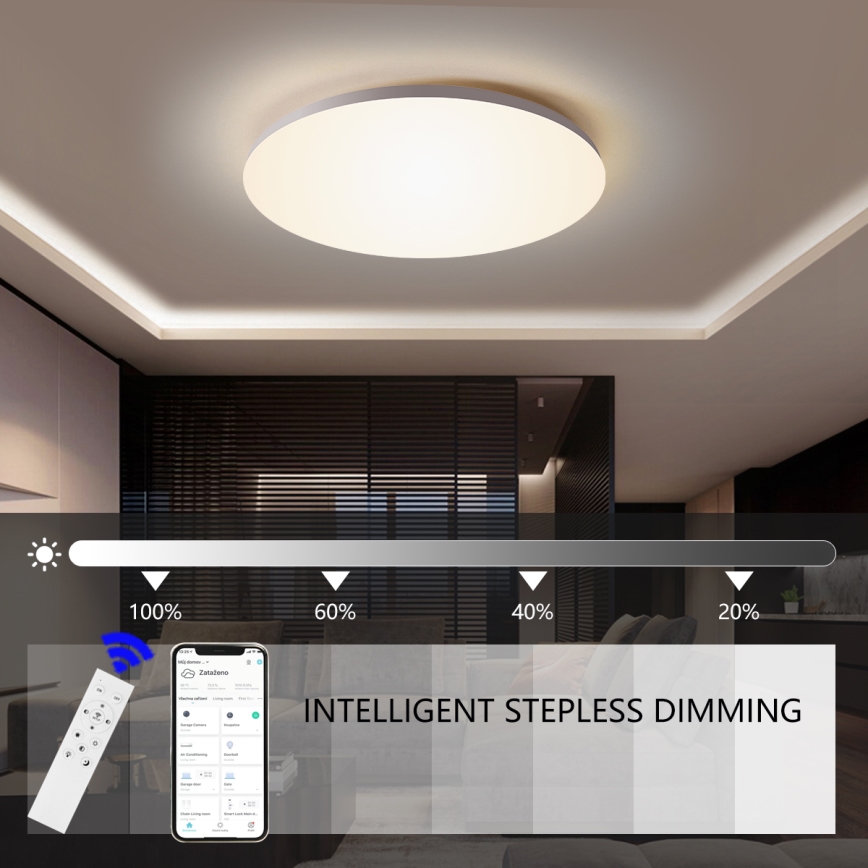 Brilagi - LED Dimbar taklampa SMART LED/24W/230V 2700-6500K Wi-Fi Tuya + fjärrkontroll