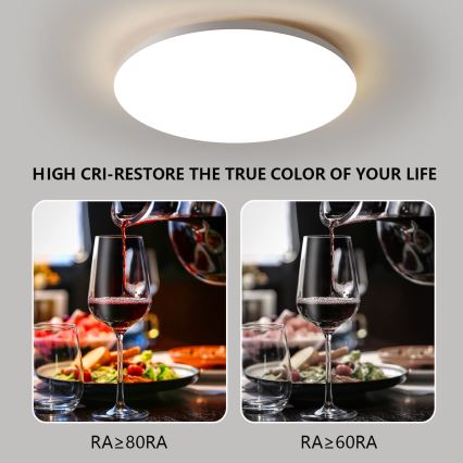 Brilagi - LED Dimbar taklampa SMART LED/24W/230V 2700-6500K Wi-Fi Tuya + fjärrkontroll