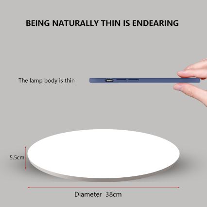 Brilagi - LED Dimbar taklampa SMART LED/24W/230V 2700-6500K Wi-Fi Tuya + fjärrkontroll