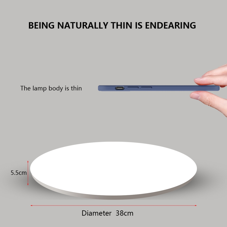 Brilagi - LED Dimbar taklampa SMART LED/24W/230V 2700-6500K Wi-Fi Tuya + fjärrkontroll