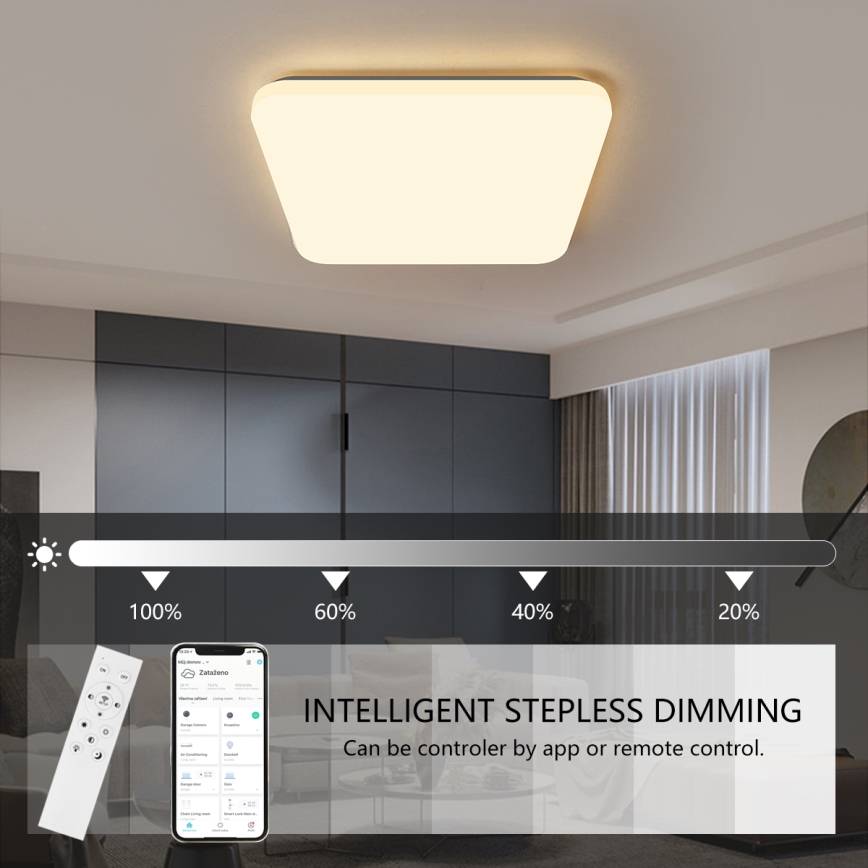 Brilagi - LED Dimbar taklampa SMART LED/28W/230V 2700-6500K Wi-Fi Tuya + fjärrkontroll