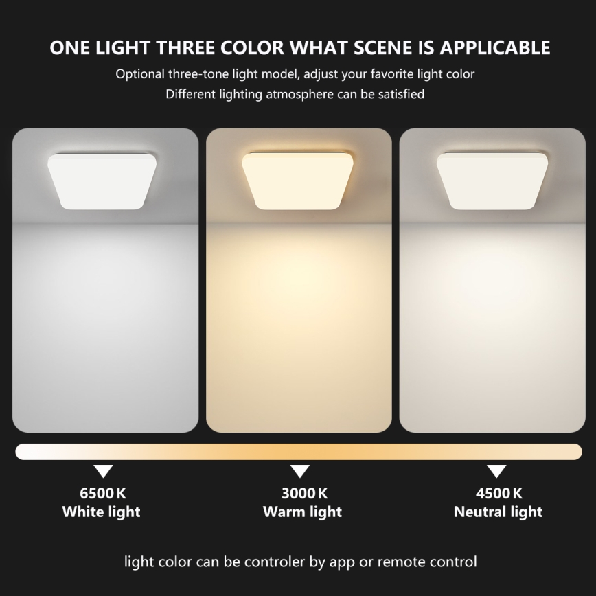 Brilagi - LED Dimbar taklampa SMART LED/28W/230V 2700-6500K Wi-Fi Tuya + fjärrkontroll