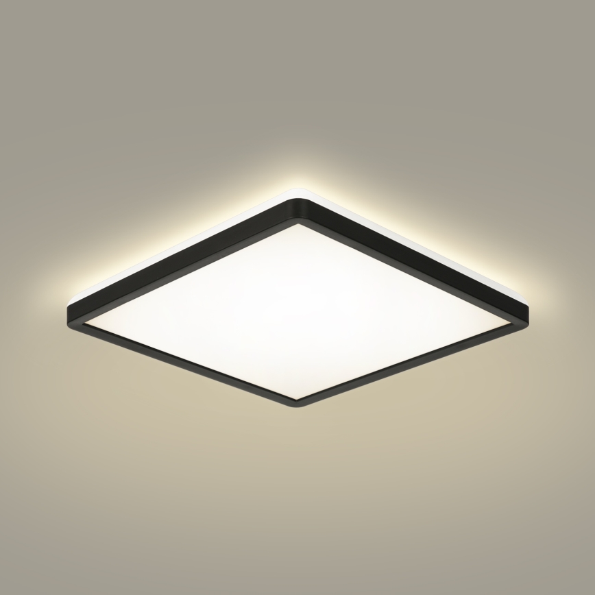 Brilagi - LED Dimbar taklampa ULTRA SLIM LED/18W/230V 2700-6500K 30x30 cm svart + fjärrkontroll