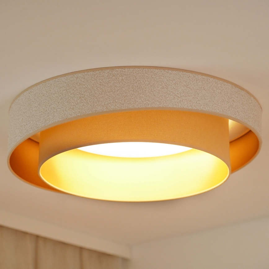 Brilagi - LED Dimbar taklampa VEGAS SHINE LED/24W/230V diameter 60 cm 3000/4000/6500K grädde/beige + fjärrkontroll