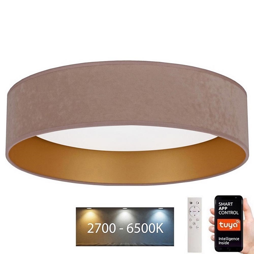 Brilagi - LED Dimbar taklampa VELVET SMART LED/24W/230V diameter 45 cm 2700-6500K Wi-Fi Tuya beige/gyllene + fjärrkontroll