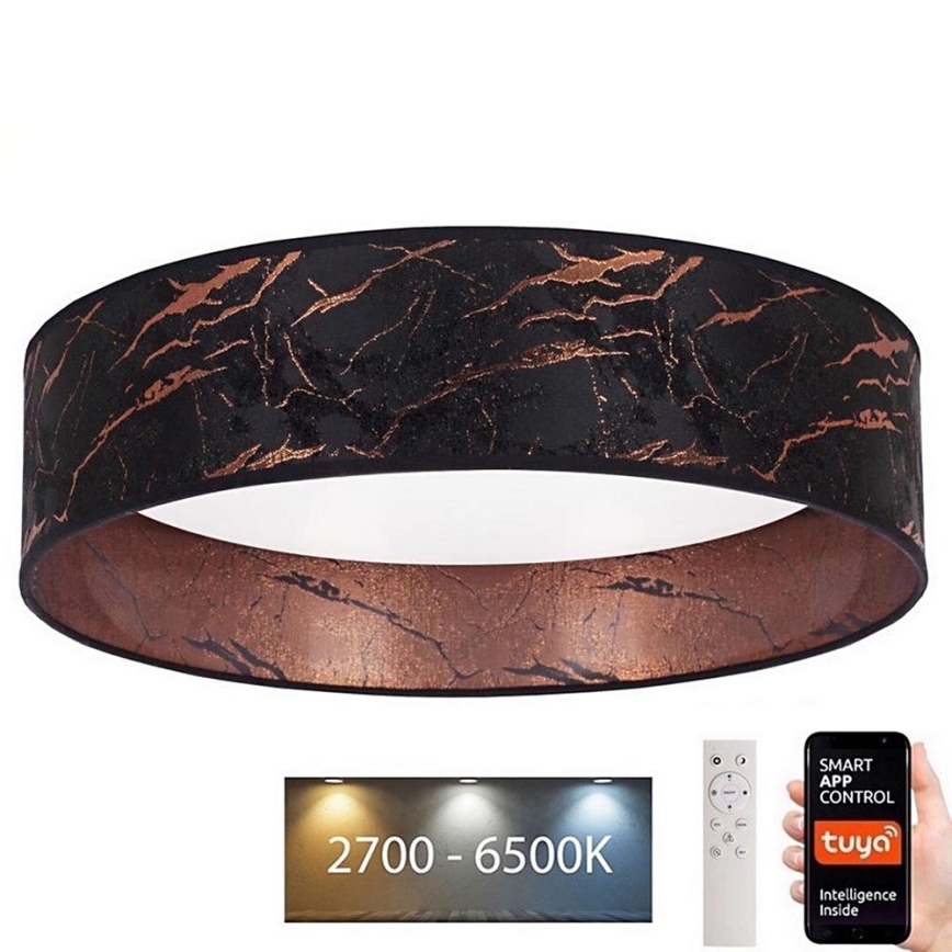 Brilagi - LED Dimbar taklampa VELVET SMART LED/24W/230V diameter 45 cm 2700-6500K Wi-Fi Tuya svart/koppar + fjärrkontroll