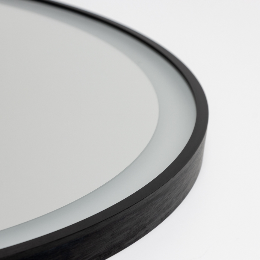 Brilagi - LED-dimmbar uppvärmd badrumsspegel med belysning ALU PRO LED/18W/230V Ø 60 cm 3000/4000/6500K IP44 svart