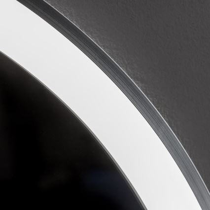 Brilagi - Dimbar uppvärmd badrumsspegel med bakgrundsbelysning ALU PRO LED/18W/230V Ø 60 cm 3000/4000/6500K IP44 matt krom