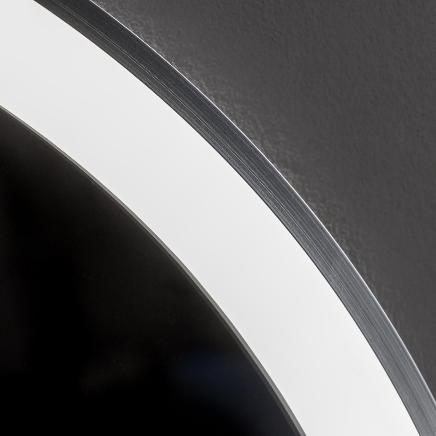 Brilagi - Dimbar uppvärmd badrumsspegel med bakgrundsbelysning ALU PRO LED/18W/230V Ø 60 cm 3000/4000/6500K IP44 matt krom