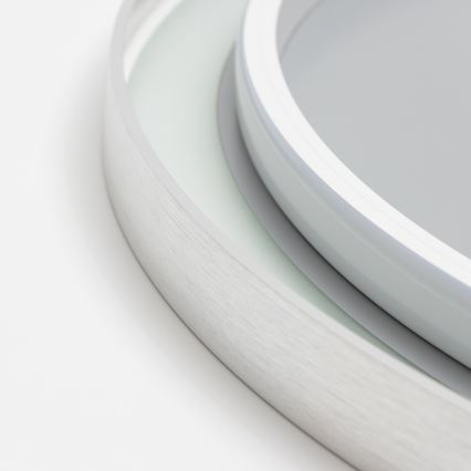 Brilagi - Dimbar uppvärmd badrumsspegel med bakgrundsbelysning ALU PRO LED/18W/230V Ø 60 cm 3000/4000/6500K IP44 matt krom