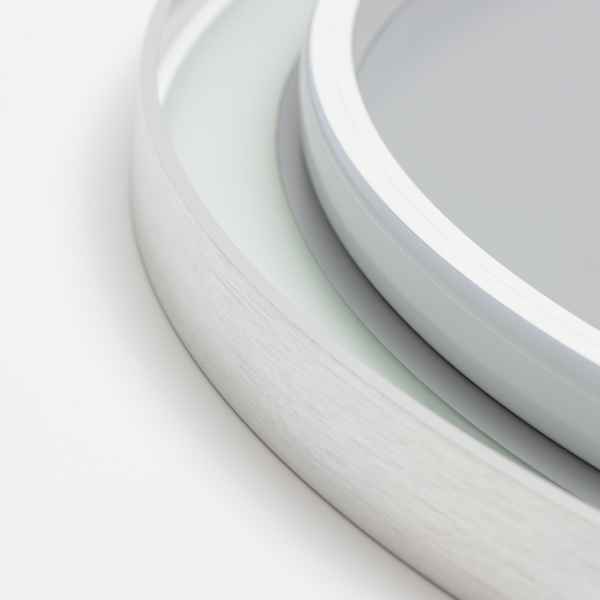 Brilagi - Dimbar uppvärmd badrumsspegel med bakgrundsbelysning ALU PRO LED/18W/230V Ø 60 cm 3000/4000/6500K IP44 matt krom