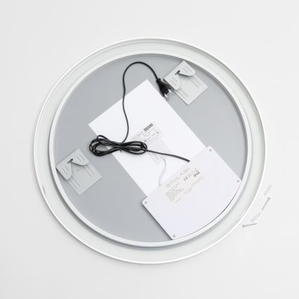 Brilagi - Dimbar uppvärmd badrumsspegel med bakgrundsbelysning ALU PRO LED/18W/230V Ø 60 cm 3000/4000/6500K IP44 matt krom