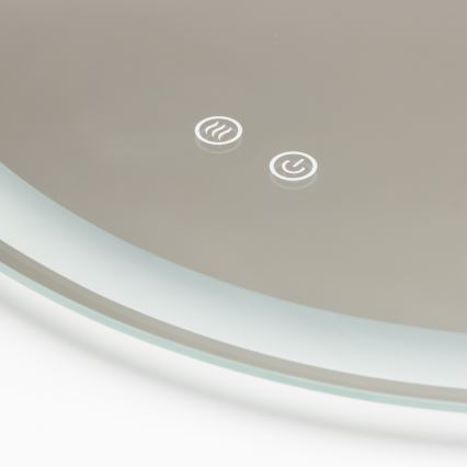 Brilagi - Dimbart LED-badrumsspegel med uppvärmning och LED-belysning AVA PRO LED/18,5W/230V Ø 60 cm 3000/4000/6500K IP44 CRI 90