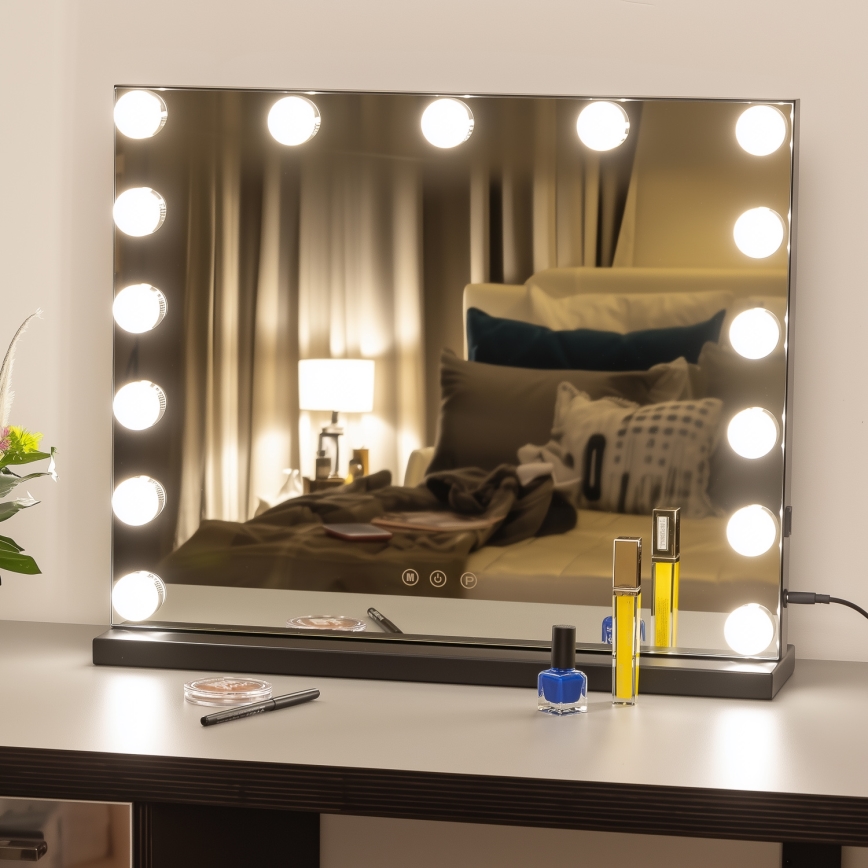 Brilagi - LED Dimbart sminkespegel HOLLYWOOD LED/15W/230V 3000/4000/6500K