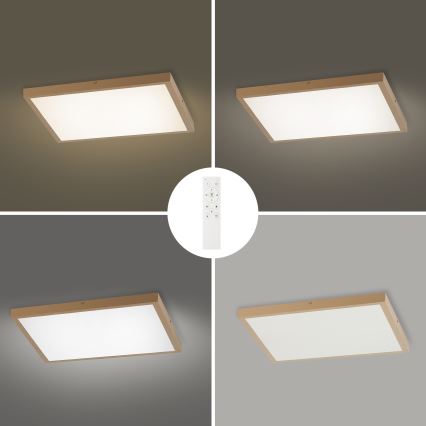 Brilagi - FRAME SMART LED dimbar takarmatur för badrum 50W/230V 60x60 cm 3000-6000K IP44 beige + fjärrkontroll