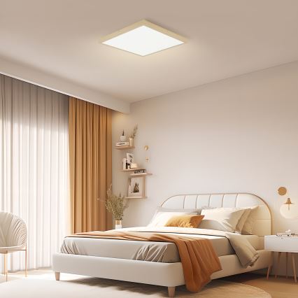 Brilagi - FRAME SMART LED dimbar takarmatur för badrum 50W/230V 60x60 cm 3000-6000K IP44 beige + fjärrkontroll
