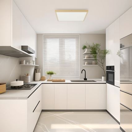Brilagi - FRAME SMART LED dimbar takarmatur för badrum 50W/230V 60x60 cm 3000-6000K IP44 beige + fjärrkontroll