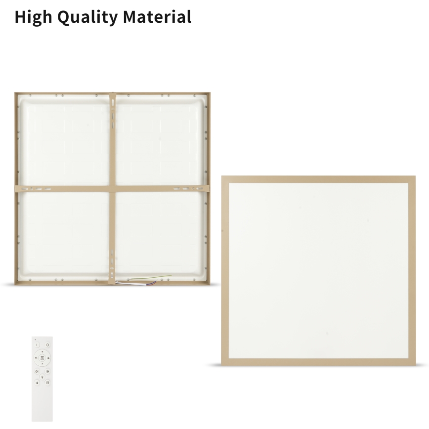 Brilagi - FRAME SMART LED dimbar takarmatur för badrum 50W/230V 60x60 cm 3000-6000K IP44 beige + fjärrkontroll