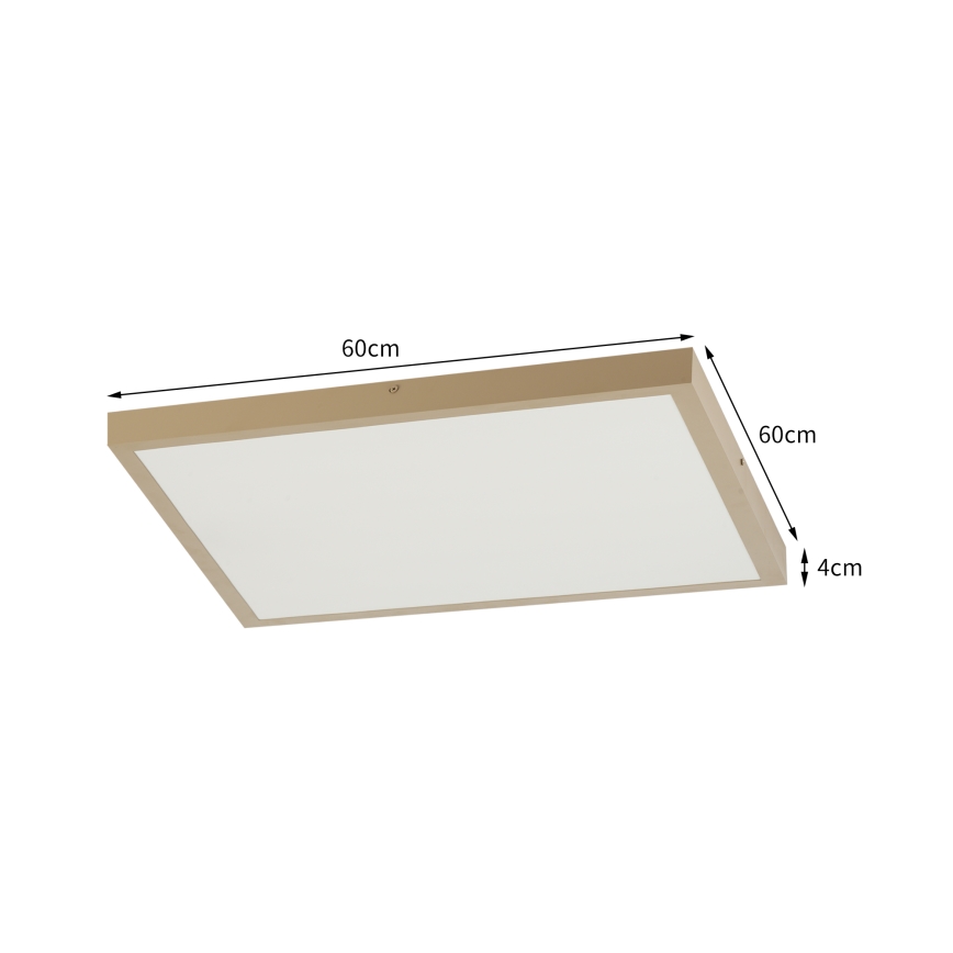 Brilagi - FRAME SMART LED dimbar takarmatur för badrum 50W/230V 60x60 cm 3000-6000K IP44 beige + fjärrkontroll