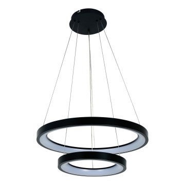 Brilagi - LED-dimmbar pendellampa med vajer FALCON SLIM LED/68W/230V 3000-6500K Ø 50 cm svart + fjärrkontroll