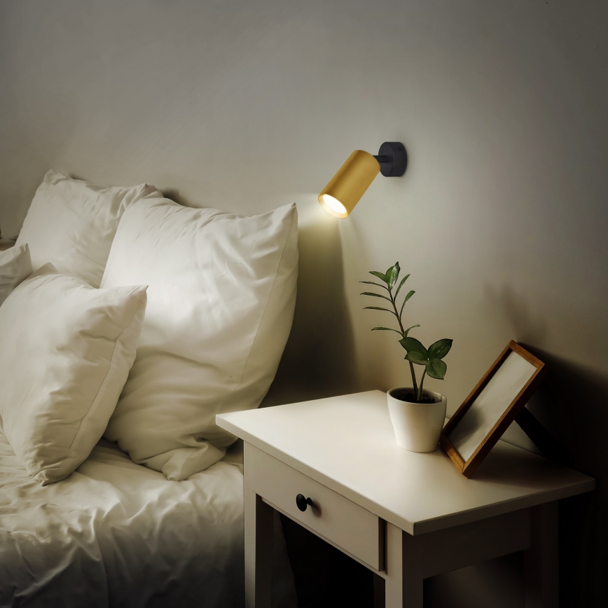 Brilagi - Dimbar LED-spotlampa SELE GOLDEN 1xGU10/6,5W/230V 2700-6500K svart/guld