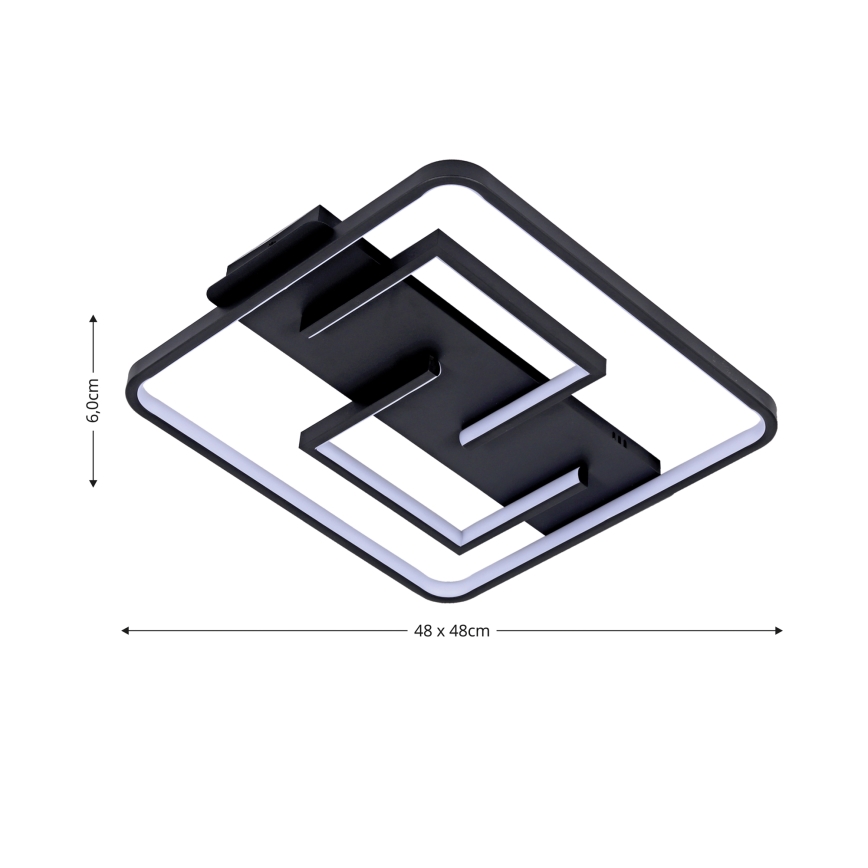 Brilagi - Dimbart LED-takarmatur FLARE LED/34W/230V 48x48 cm 3000-6000K + fjärrkontroll