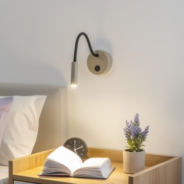 Brilagi - LED Flexibel vägglampa MAYA LED/3W/230V 4000K beige