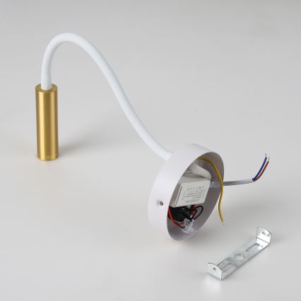 Brilagi - LED Flexibel vägglampa MAYA LED/3W/230V 4000K vit/guld