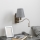 Brilagi - LED Flexibel vägglampa NUBILA 1xE27/25W/230V + LED/3W matt krom/grå