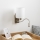 Brilagi - LED Flexibel vägglampa NUBILA 1xE27/25W/230V + LED/3W matt krom/vit