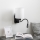 Brilagi - LED Flexibel vägglampa NUBILA 1xE27/25W/230V + LED/3W svart/vit