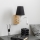 Brilagi - LED Flexibel vägglampa NUBILA WOOD 1xE27/25W/230V + LED/3W ek/svart