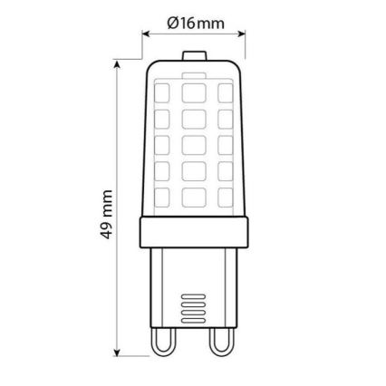 Brilagi - LED glödlampa G9/4W/230V 3000K