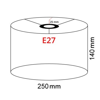 Brilagi - LED-golvlampa CERIA 1x E27/40W/230V, Ø 25 cm, grå/matt krom