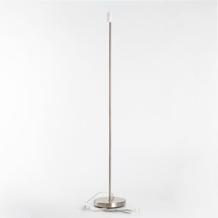 Brilagi - LED-golvlampa CERIA 1xE27/40W/230V diam. 30 cm vit/mattkrom