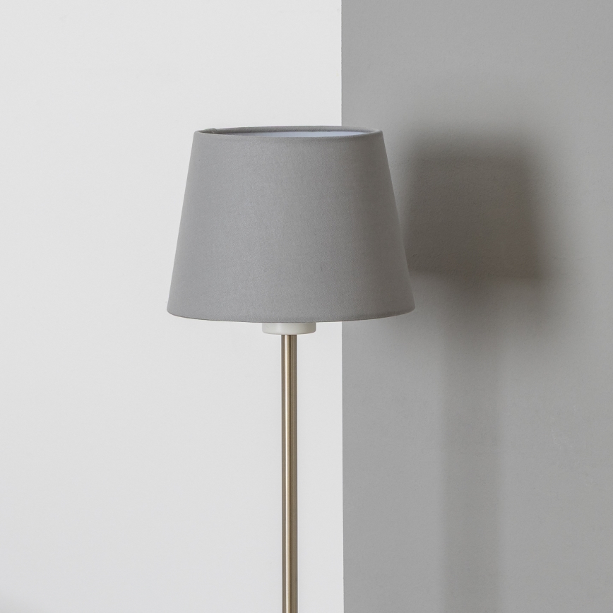 Brilagi - LED-golvlampa CERIA 1xE27/40W/230V Ø 20,5 cm grå/matt krom