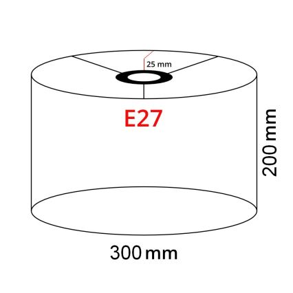 Brilagi - LED-golvlampa CERIA 1xE27/40W/230V Ø 30 cm grå/vit