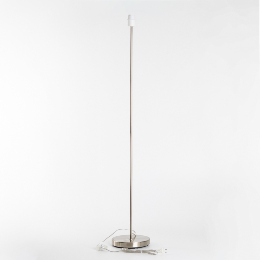 Brilagi - LED-golvlampa CERIA 1xE27/40W/230V Ø 45 cm vit/mattkrom