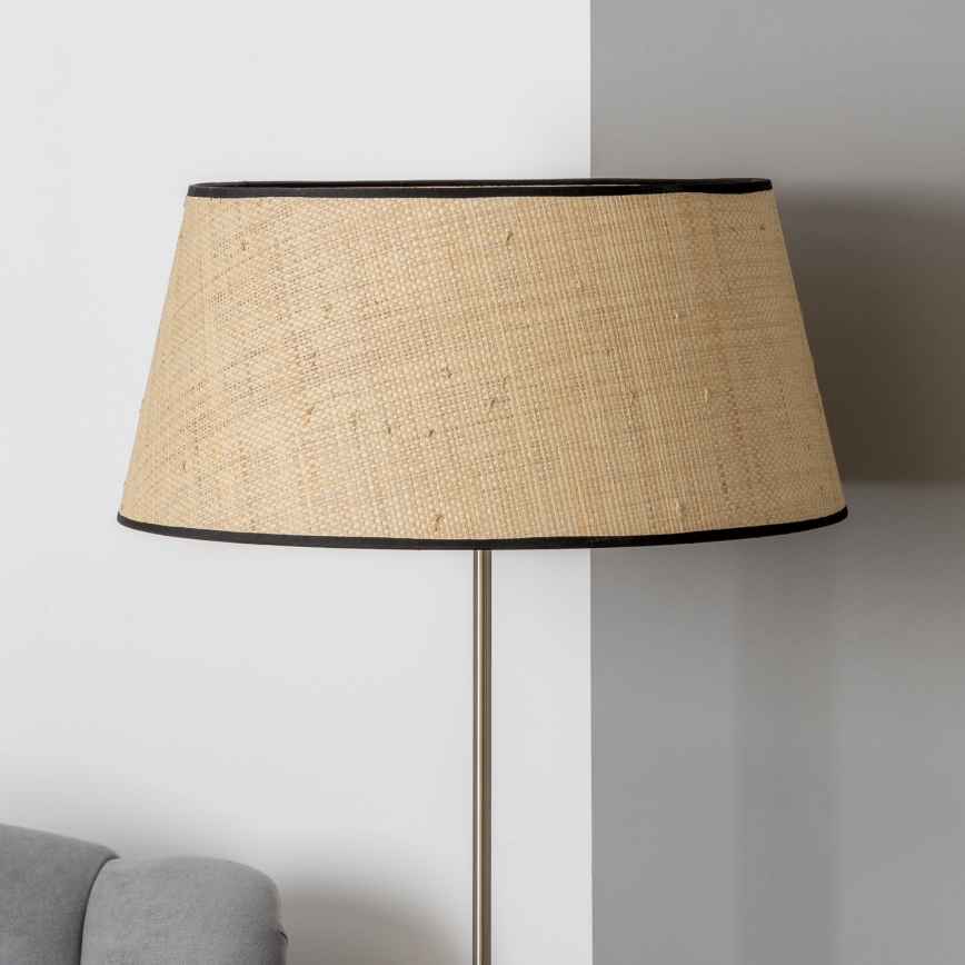 Brilagi - LED-golvlampa CERIA 1xE27/40W/230V Ø 50 cm beige/matt krom