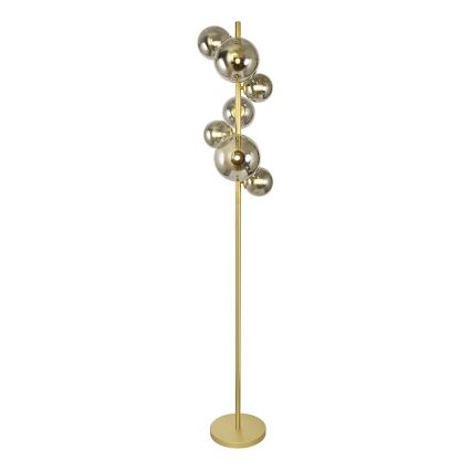 Brilagi - LED golvlampa MILLA 7xG9/3W/230V guld/rökig