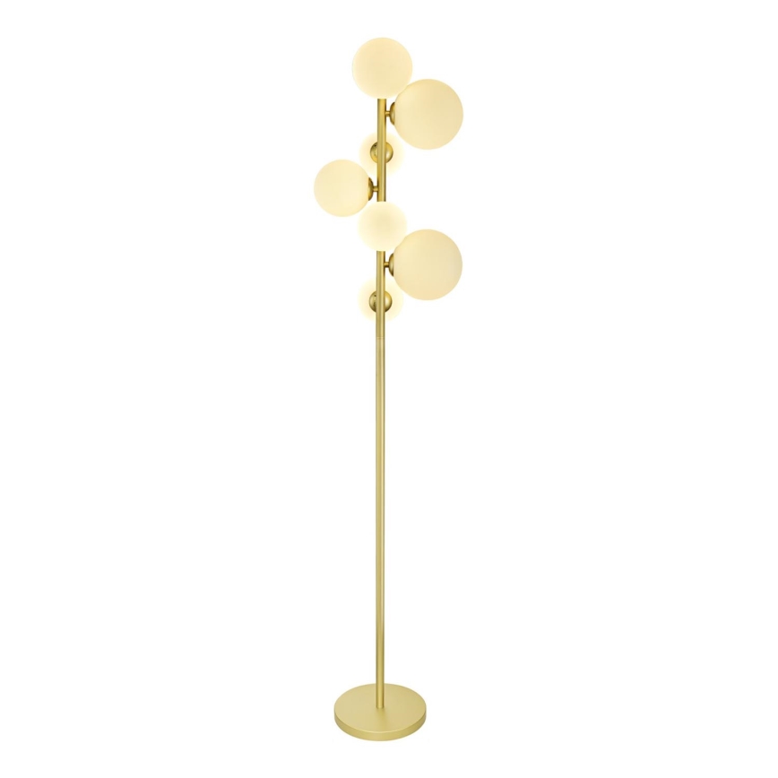 Brilagi - LED golvlampa MILLA 7xG9/3W/230V guld/vit