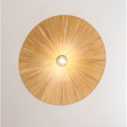 Brilagi - LED-hänglampa på kabel CERIA BOHO 1xE27/40W/230V Ø 80 cm raffia