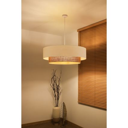 Brilagi - LED-hänglampa på lina BOHO-STIL 3xE27/15W/230V Ø 80 cm