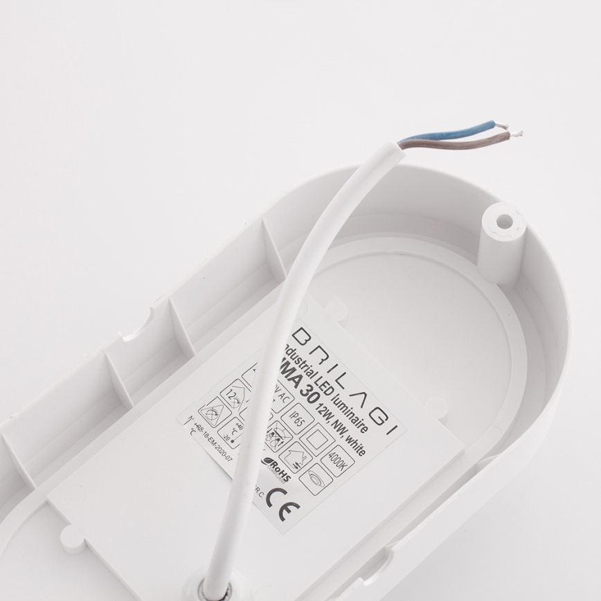 Brilagi - LED Heavy-duty belysning TakIMA LED/12W/230V IP65 vit